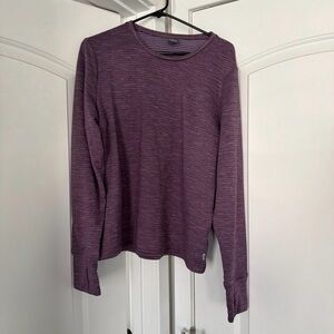 Free Country Women's Long Sleeve Top - Heathered Purple